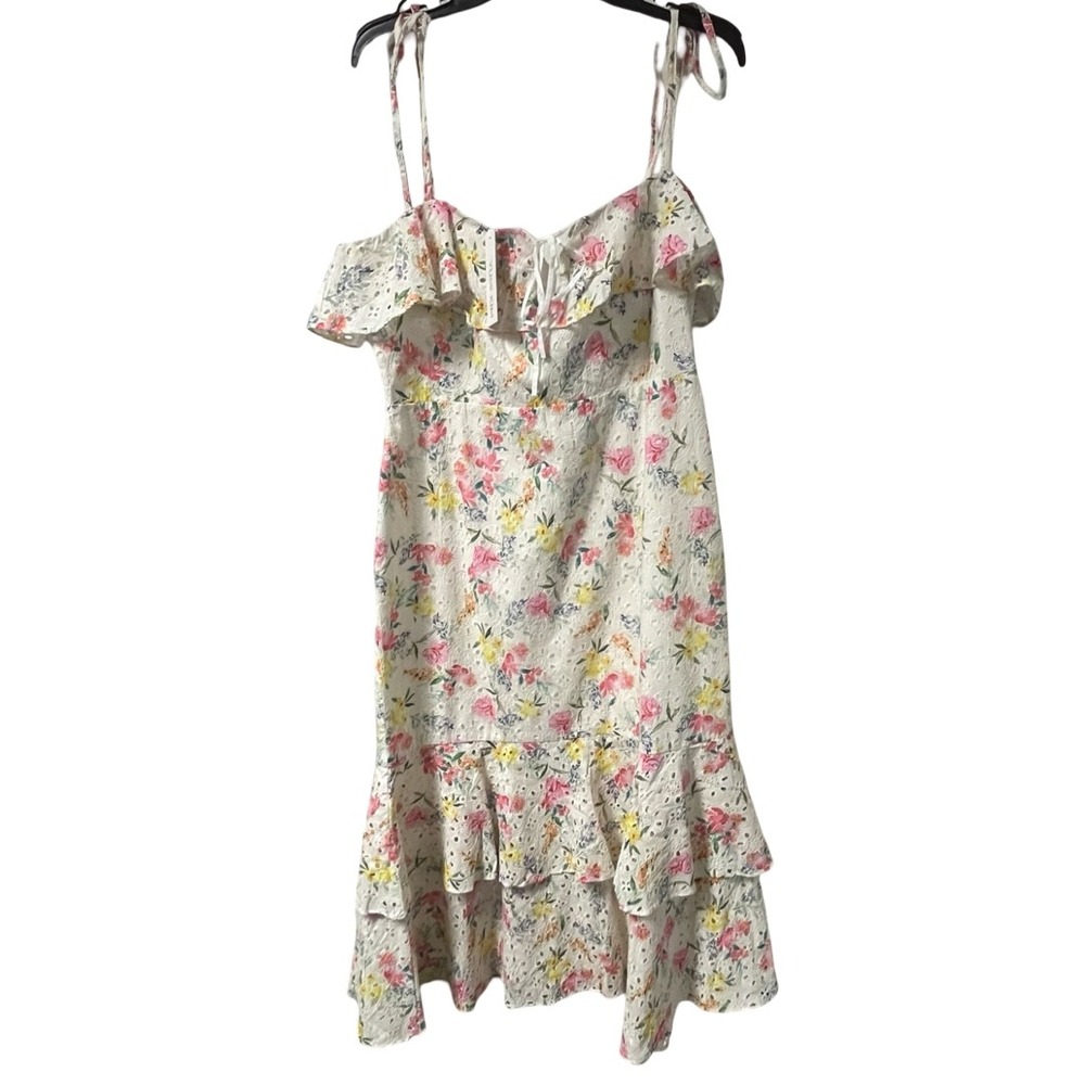 NWT Yumi Kim San Juan Dress Mulberry Ivory Eyelet Lace Floral Size 14